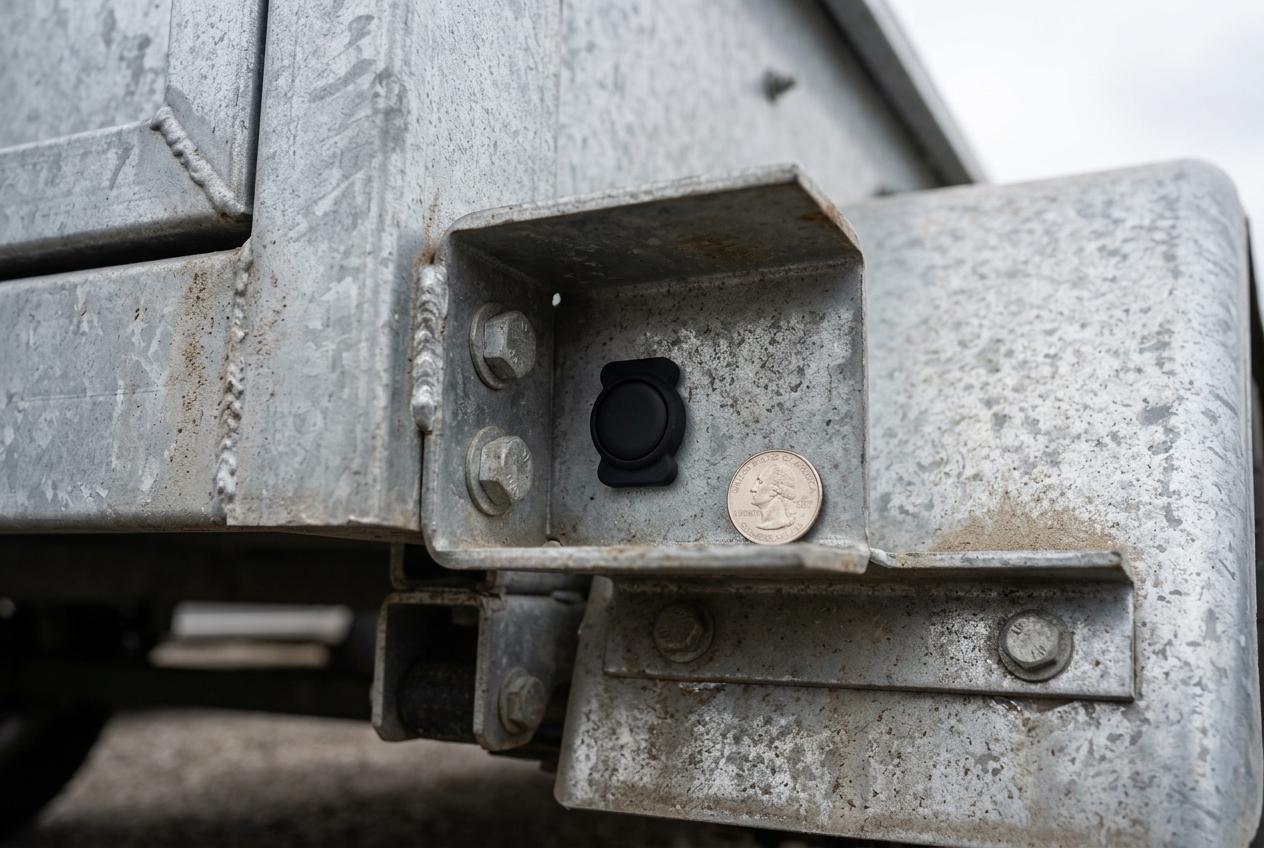 Tracksy placement on a box / plant trailer