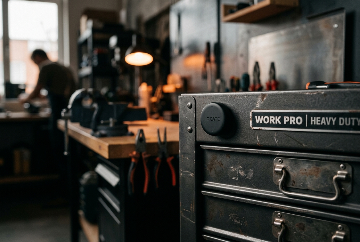 Tracksy used on toolboxes